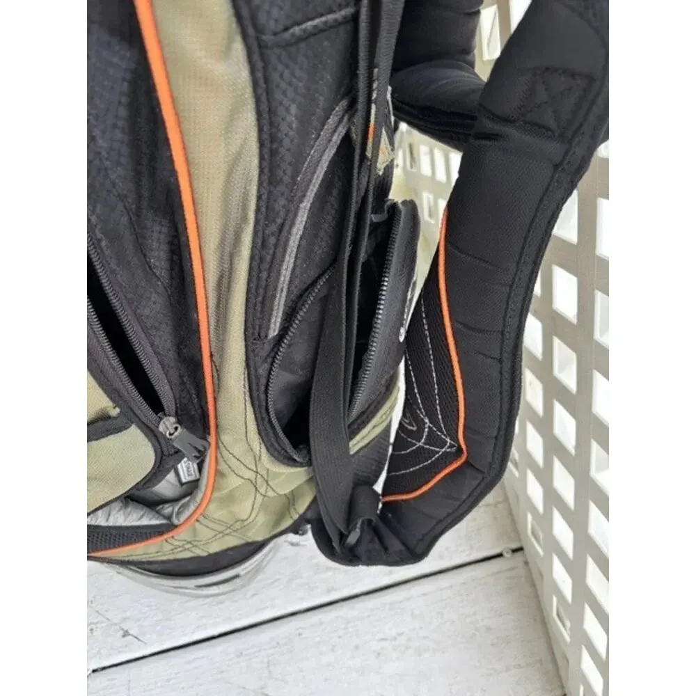 Callaway Golf Stand Bag Black Grey Orange 8 Pocket Dual Strap Stand Legs Tested*